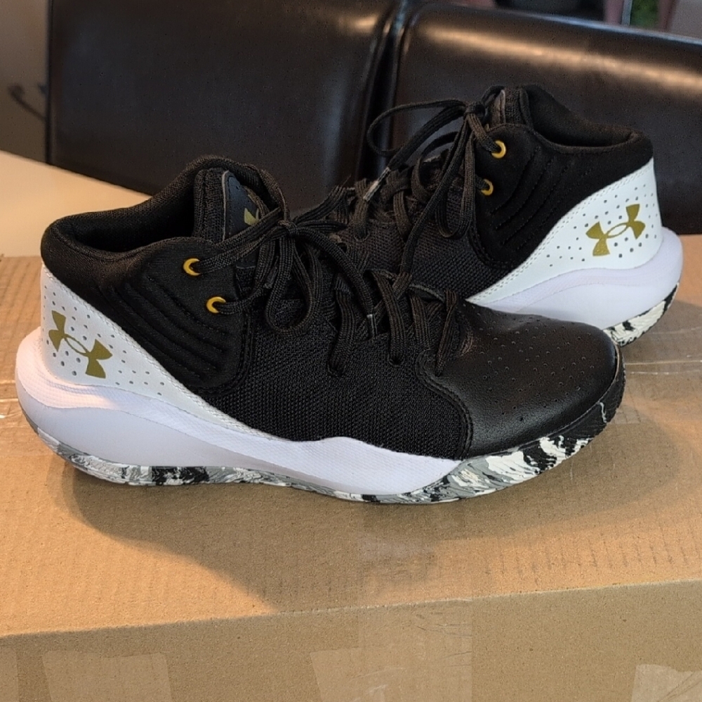 Under Armour Black and White Performance Sneakers